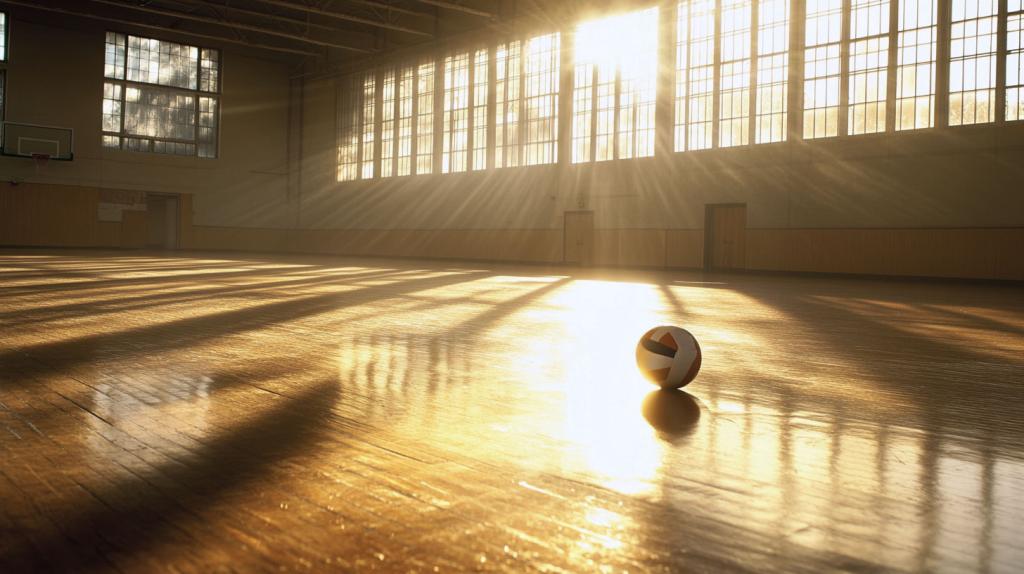 Volleyball indoor field 